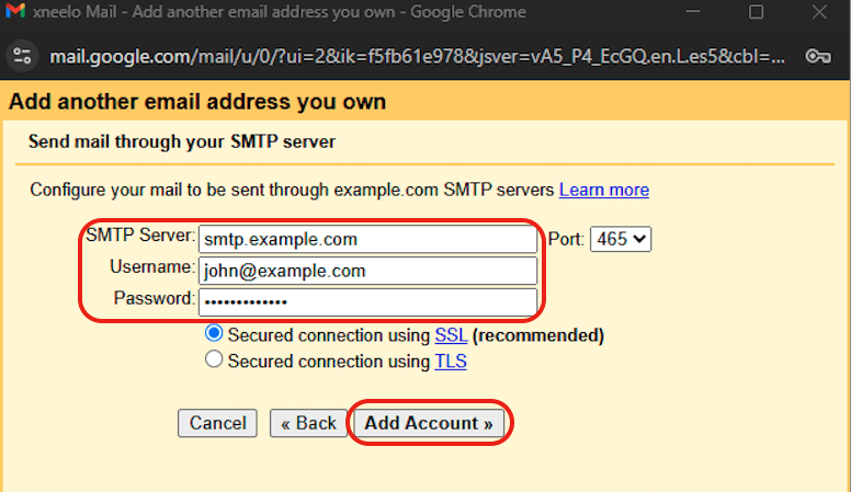 Gmail to Email Step 14