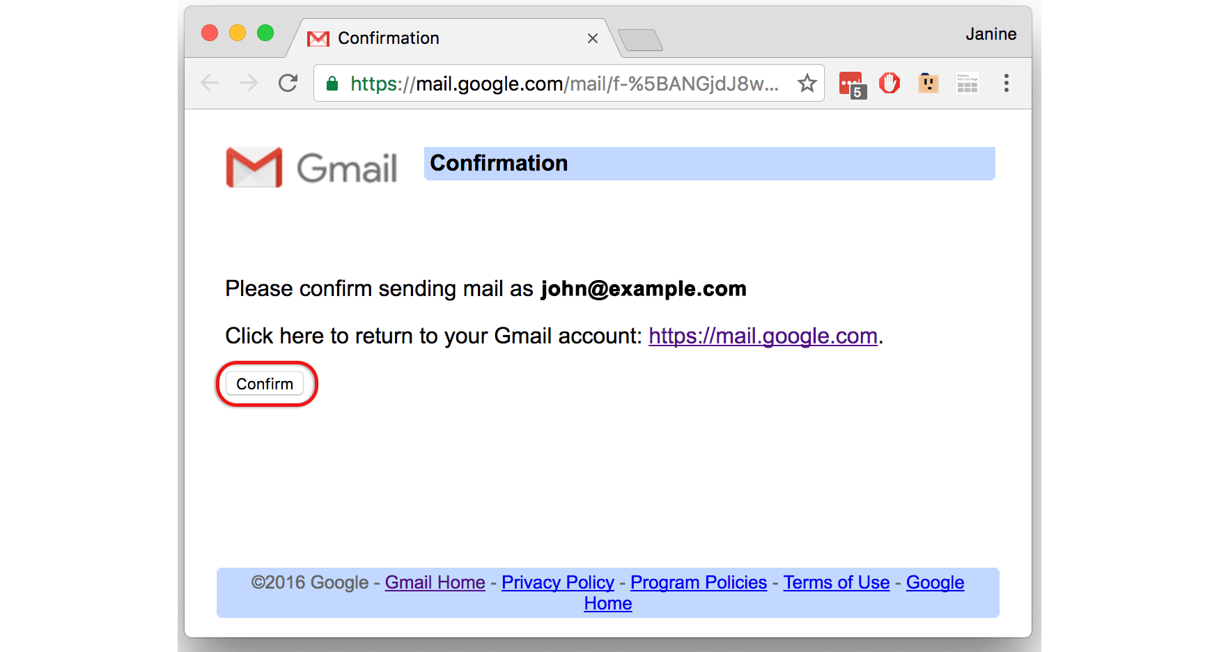 Gmail to Email Step 16