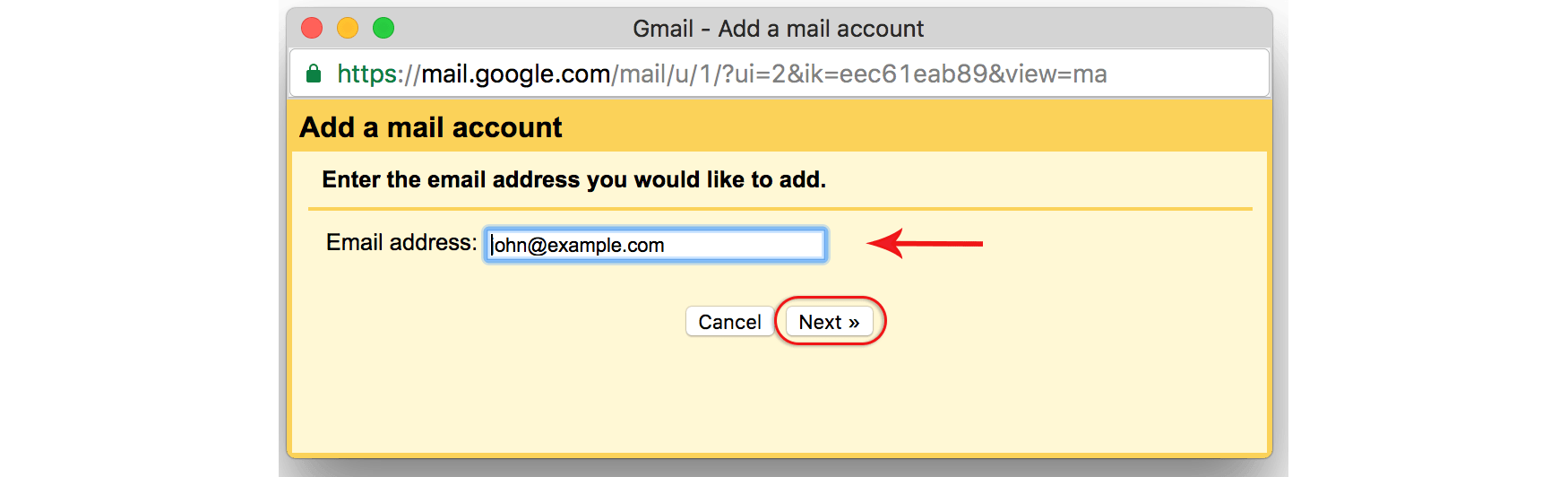 Gmail to Email Step 5