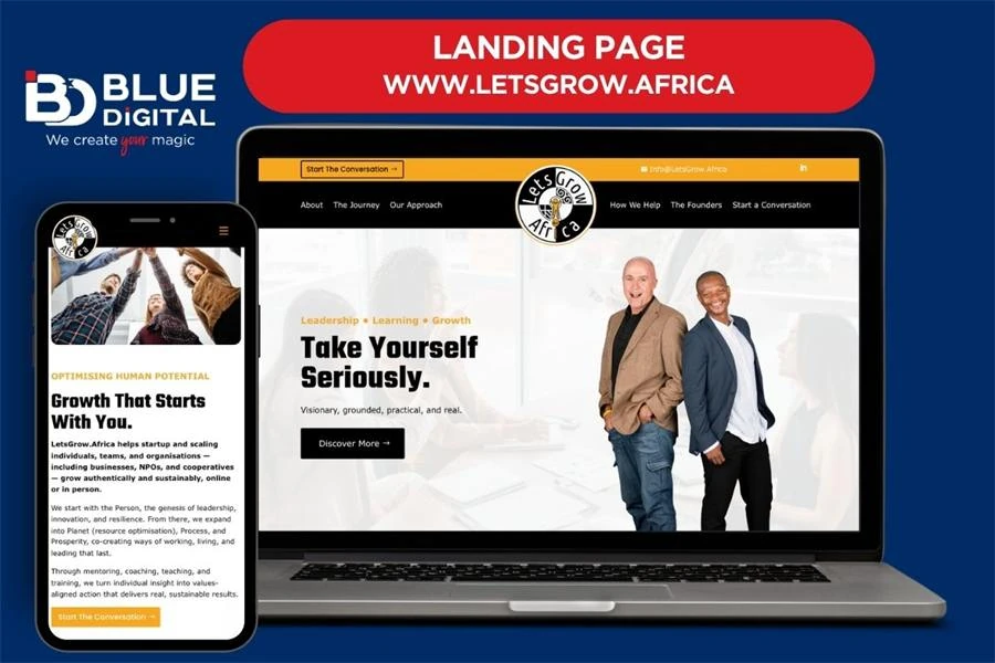 Let's Grow landing page